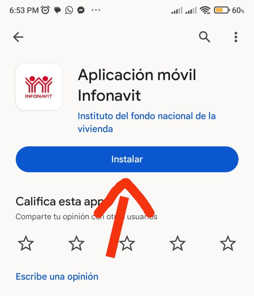 Aplicacion del infonavit celular