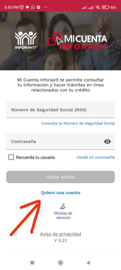 Entrar a mi cuenta infonavit desde mi celular
